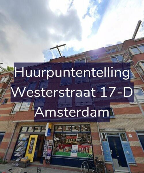Foto gevel Huurpuntentelling voor Westerstraat 17-D, Amsterdam