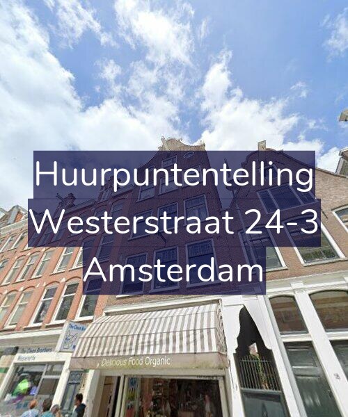 Foto gevel Huurpuntentelling voor Westerstraat 24-3, Amsterdam