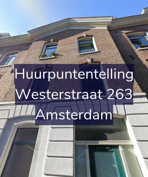Foto gevel Huurpuntentelling voor Westerstraat 263, Amsterdam