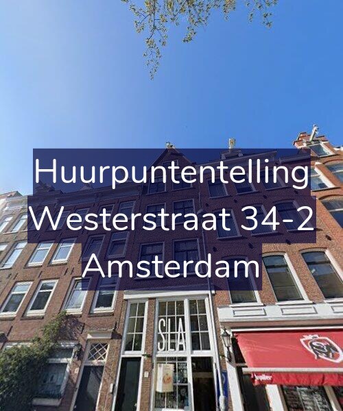 Foto gevel Huurpuntentelling voor Westerstraat 34-2, Amsterdam