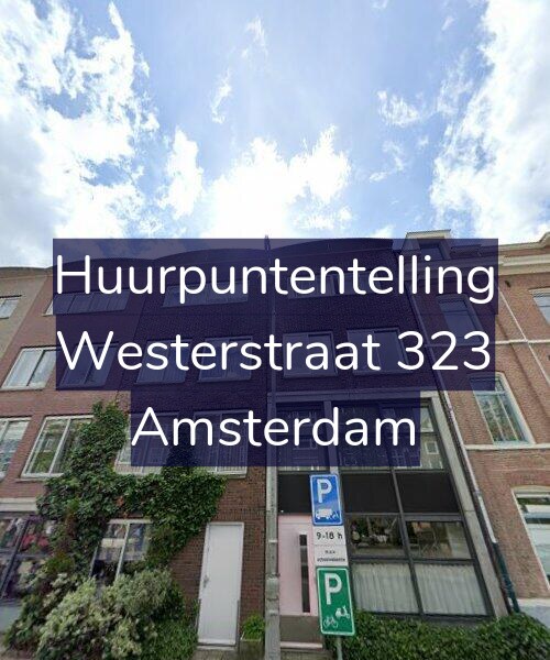 Foto gevel Huurpuntentelling voor Westerstraat 323, Amsterdam