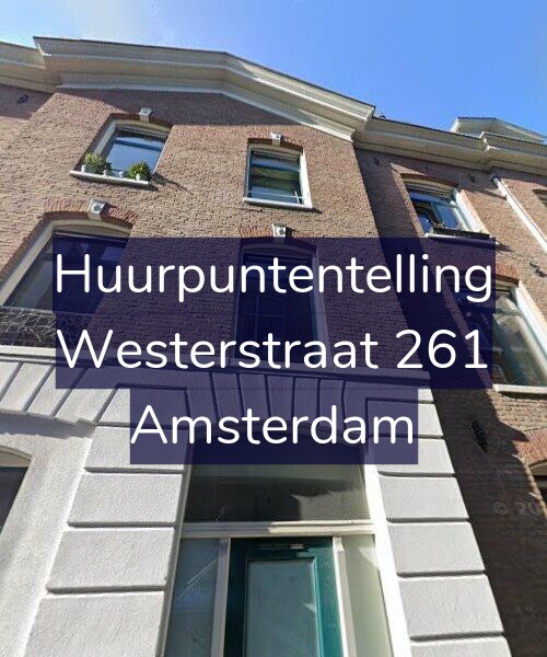 Foto gevel Huurpuntentelling voor Westerstraat 261, Amsterdam