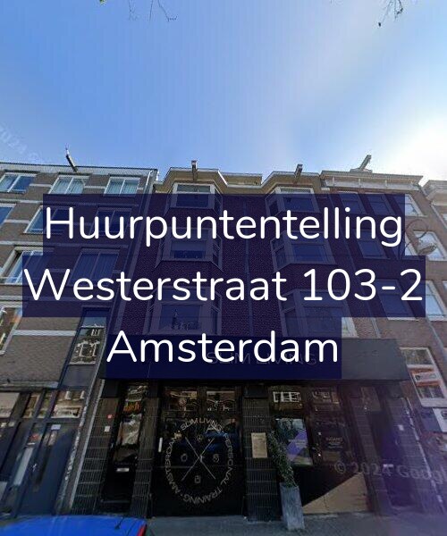Foto gevel Huurpuntentelling voor Westerstraat 103-2, Amsterdam