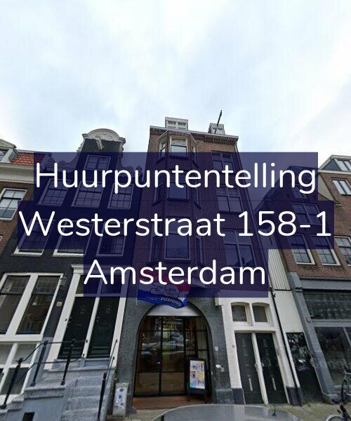 Foto gevel Huurpuntentelling voor Westerstraat 158-1, Amsterdam