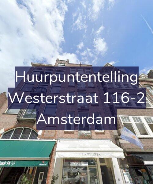 Foto gevel Huurpuntentelling voor Westerstraat 116-2, Amsterdam