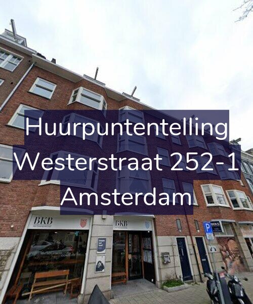 Foto gevel Huurpuntentelling voor Westerstraat 252-1, Amsterdam