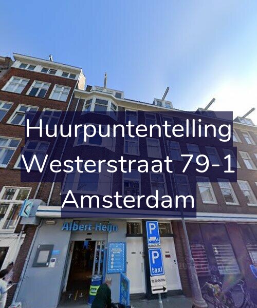 Foto gevel Huurpuntentelling voor Westerstraat 79-1, Amsterdam