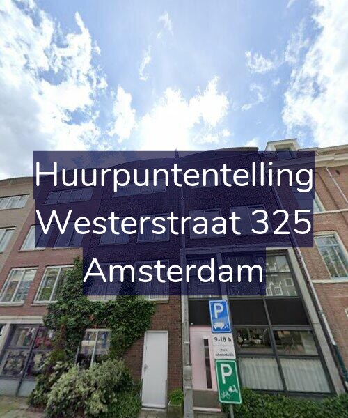 Foto gevel Huurpuntentelling voor Westerstraat 325, Amsterdam