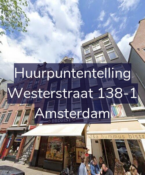 Foto gevel Huurpuntentelling voor Westerstraat 138-1, Amsterdam