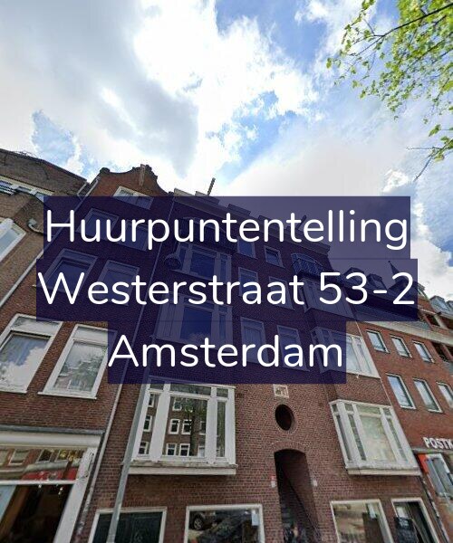 Foto gevel Huurpuntentelling voor Westerstraat 53-2, Amsterdam