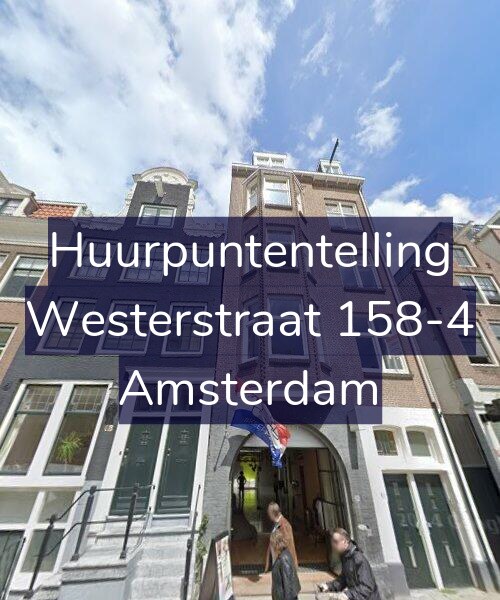 Foto gevel Huurpuntentelling voor Westerstraat 158-4, Amsterdam
