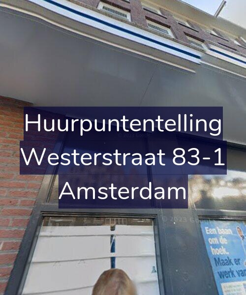 Foto gevel Huurpuntentelling voor Westerstraat 83-1, Amsterdam