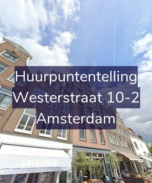 Foto gevel Huurpuntentelling voor Westerstraat 10-2, Amsterdam