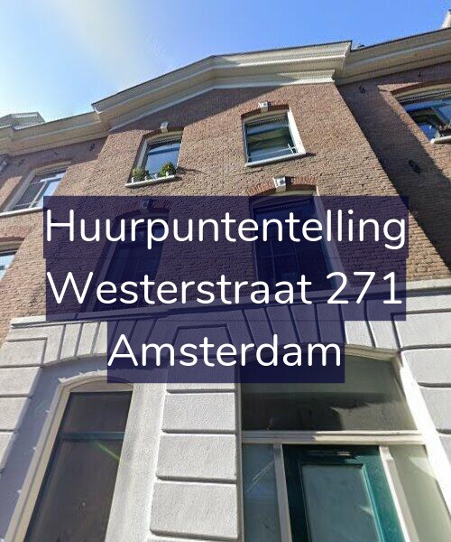 Foto gevel Huurpuntentelling voor Westerstraat 271, Amsterdam