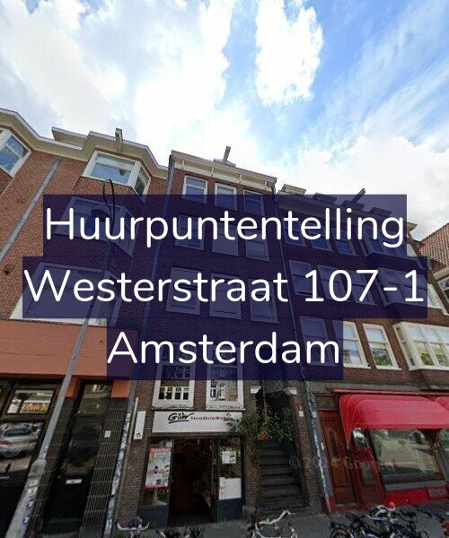 Foto gevel Huurpuntentelling voor Westerstraat 107-1, Amsterdam