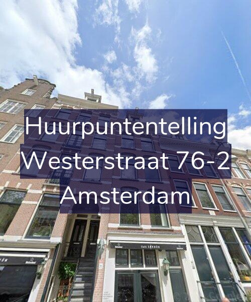 Foto gevel Huurpuntentelling voor Westerstraat 76-2, Amsterdam