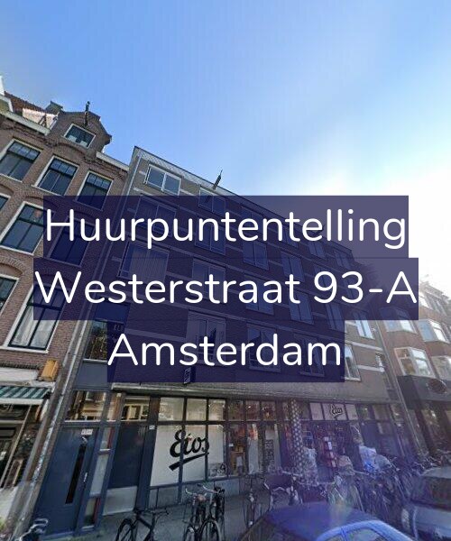 Foto gevel Huurpuntentelling voor Westerstraat 93-A, Amsterdam