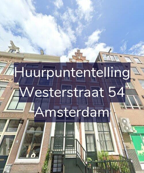 Foto gevel Huurpuntentelling voor Westerstraat 54, Amsterdam