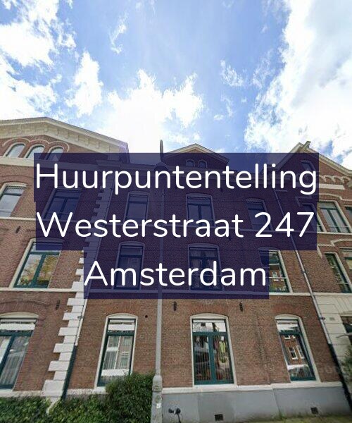 Foto gevel Huurpuntentelling voor Westerstraat 247, Amsterdam