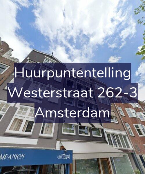 Foto gevel Huurpuntentelling voor Westerstraat 262-3, Amsterdam
