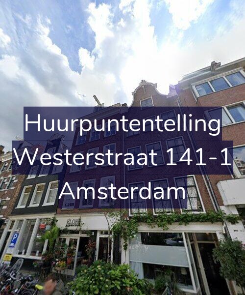Foto gevel Huurpuntentelling voor Westerstraat 141-1, Amsterdam