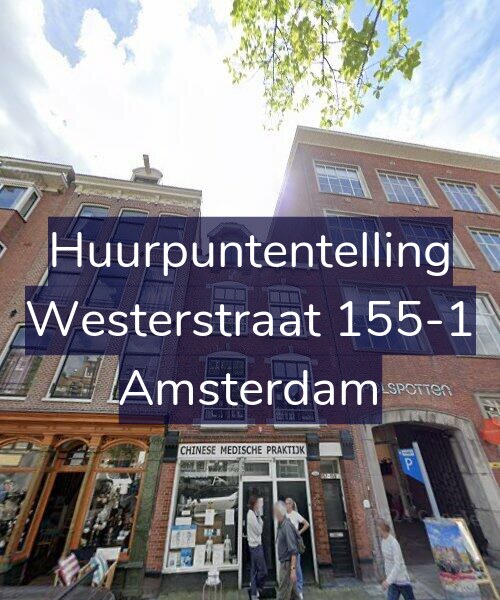 Foto gevel Huurpuntentelling voor Westerstraat 155-1, Amsterdam