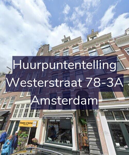 Foto gevel Huurpuntentelling voor Westerstraat 78-3A, Amsterdam