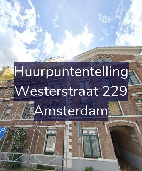 Foto gevel Huurpuntentelling voor Westerstraat 229, Amsterdam