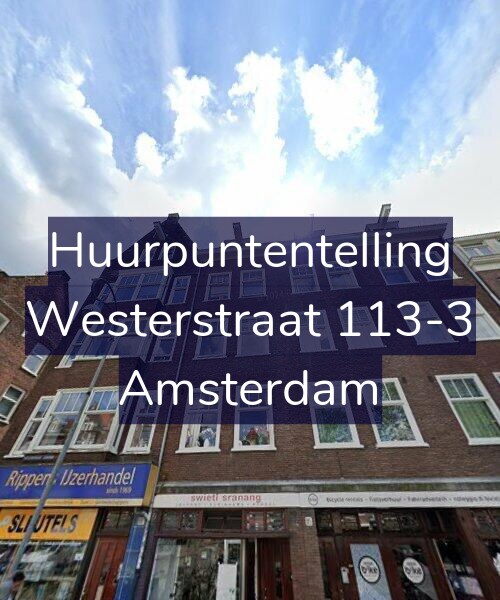 Foto gevel Huurpuntentelling voor Westerstraat 113-3, Amsterdam