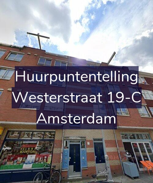 Foto gevel Huurpuntentelling voor Westerstraat 19-C, Amsterdam