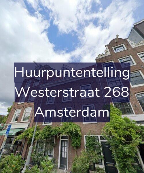 Foto gevel Huurpuntentelling voor Westerstraat 268, Amsterdam