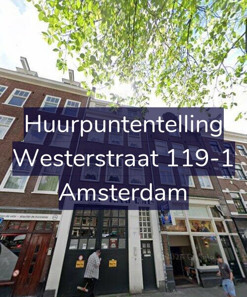 Foto gevel Huurpuntentelling voor Westerstraat 119-1, Amsterdam