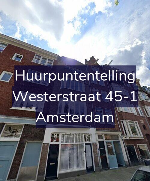 Foto gevel Huurpuntentelling voor Westerstraat 45-1, Amsterdam