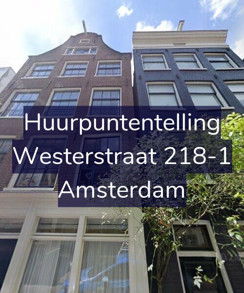 Foto gevel Huurpuntentelling voor Westerstraat 218-1, Amsterdam