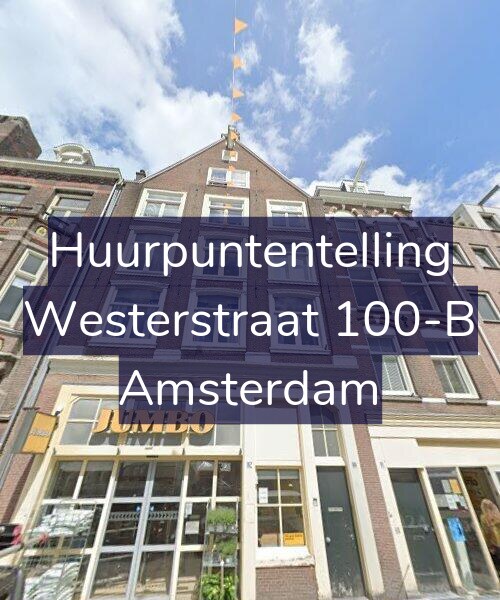 Foto gevel Huurpuntentelling voor Westerstraat 100-B, Amsterdam