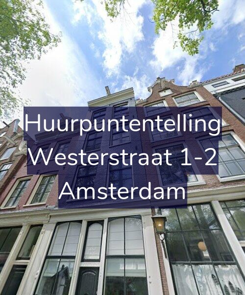 Foto gevel Huurpuntentelling voor Westerstraat 1-2, Amsterdam