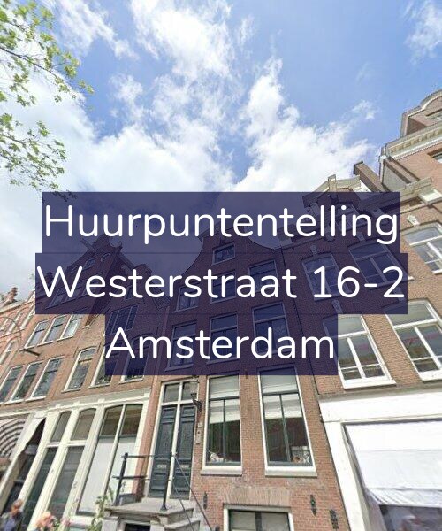 Foto gevel Huurpuntentelling voor Westerstraat 16-2, Amsterdam