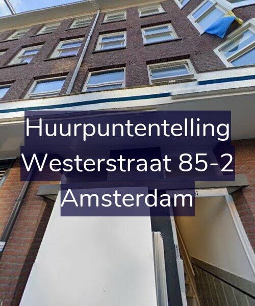 Foto gevel Huurpuntentelling voor Westerstraat 85-2, Amsterdam