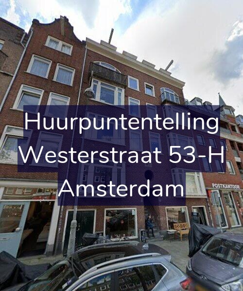 Foto gevel Huurpuntentelling voor Westerstraat 53-H, Amsterdam