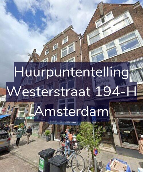 Foto gevel Huurpuntentelling voor Westerstraat 194-H, Amsterdam