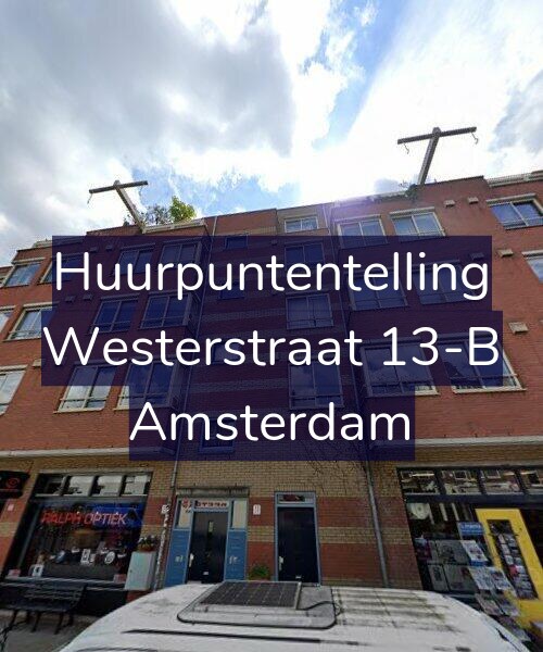Foto gevel Huurpuntentelling voor Westerstraat 13-B, Amsterdam