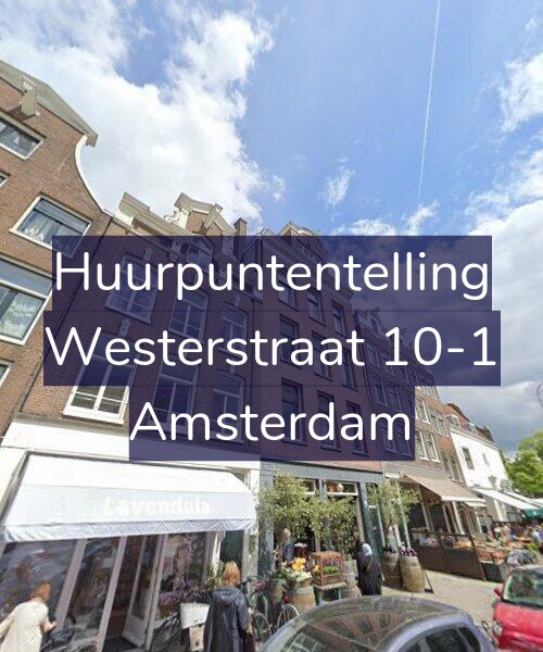Foto gevel Huurpuntentelling voor Westerstraat 10-1, Amsterdam