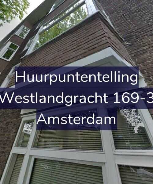 Foto gevel Huurpuntentelling voor Westlandgracht 169-3, Amsterdam