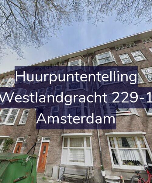 Foto gevel Huurpuntentelling voor Westlandgracht 229-1, Amsterdam
