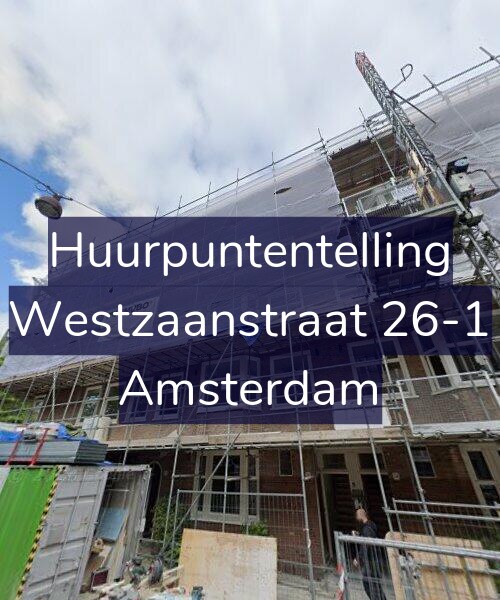 Foto gevel Huurpuntentelling voor Westzaanstraat 26-1, Amsterdam