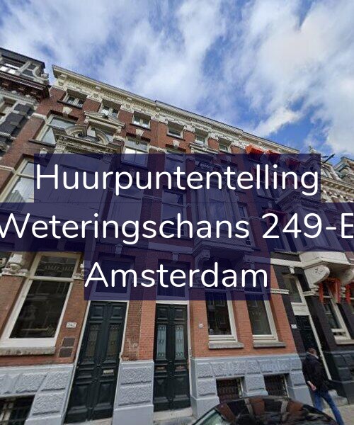 Foto gevel Huurpuntentelling voor Weteringschans 249-B, Amsterdam