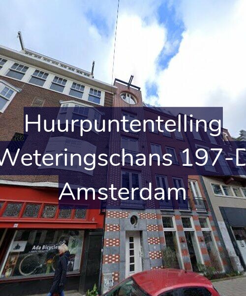 Foto gevel Huurpuntentelling voor Weteringschans 197-D, Amsterdam