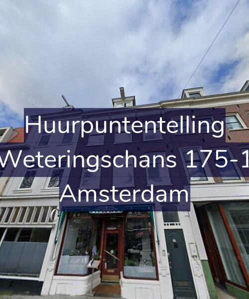 Foto gevel Huurpuntentelling voor Weteringschans 175-1, Amsterdam