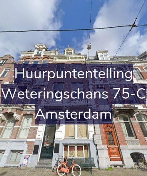 Foto gevel Huurpuntentelling voor Weteringschans 75-C, Amsterdam