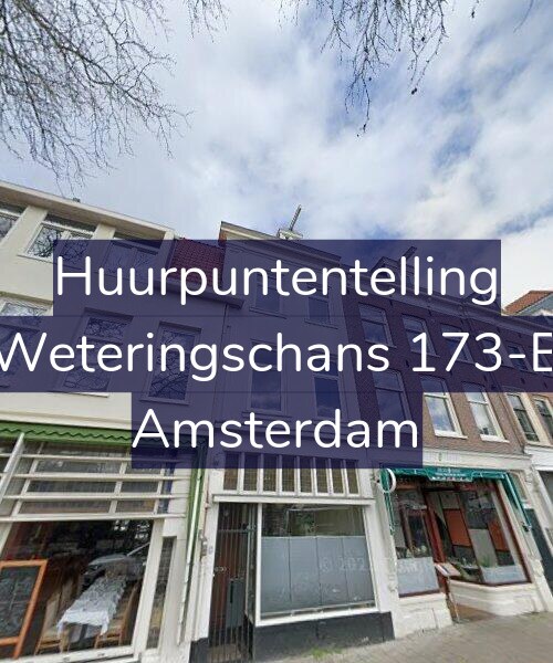 Foto gevel Huurpuntentelling voor Weteringschans 173-B, Amsterdam